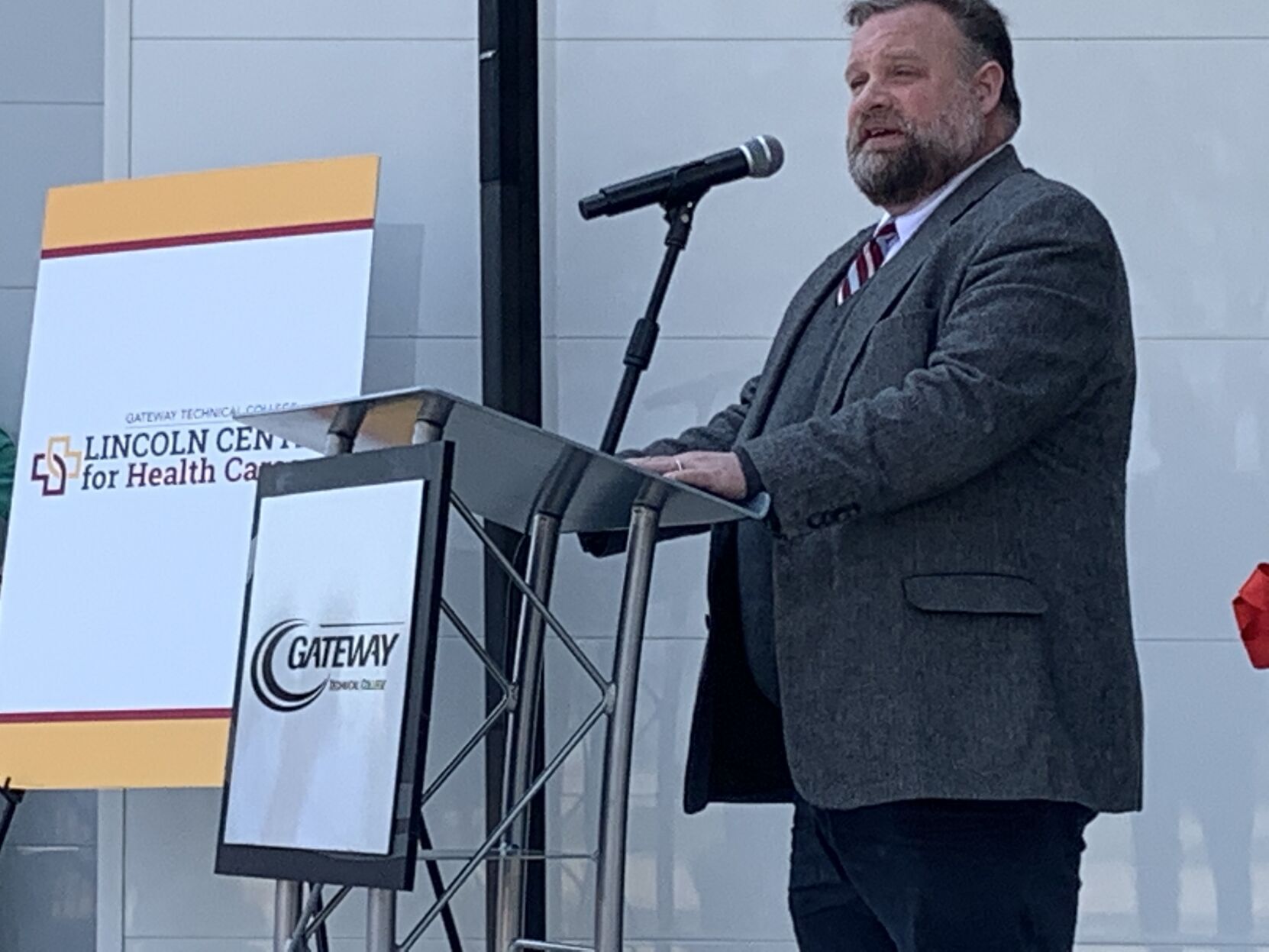 Racine Mayor Cory Mason speaks